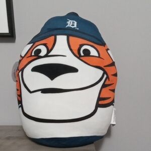 Detroit Tigers Mascot "PAWS" Squishy Pillow. Licensed MLB New